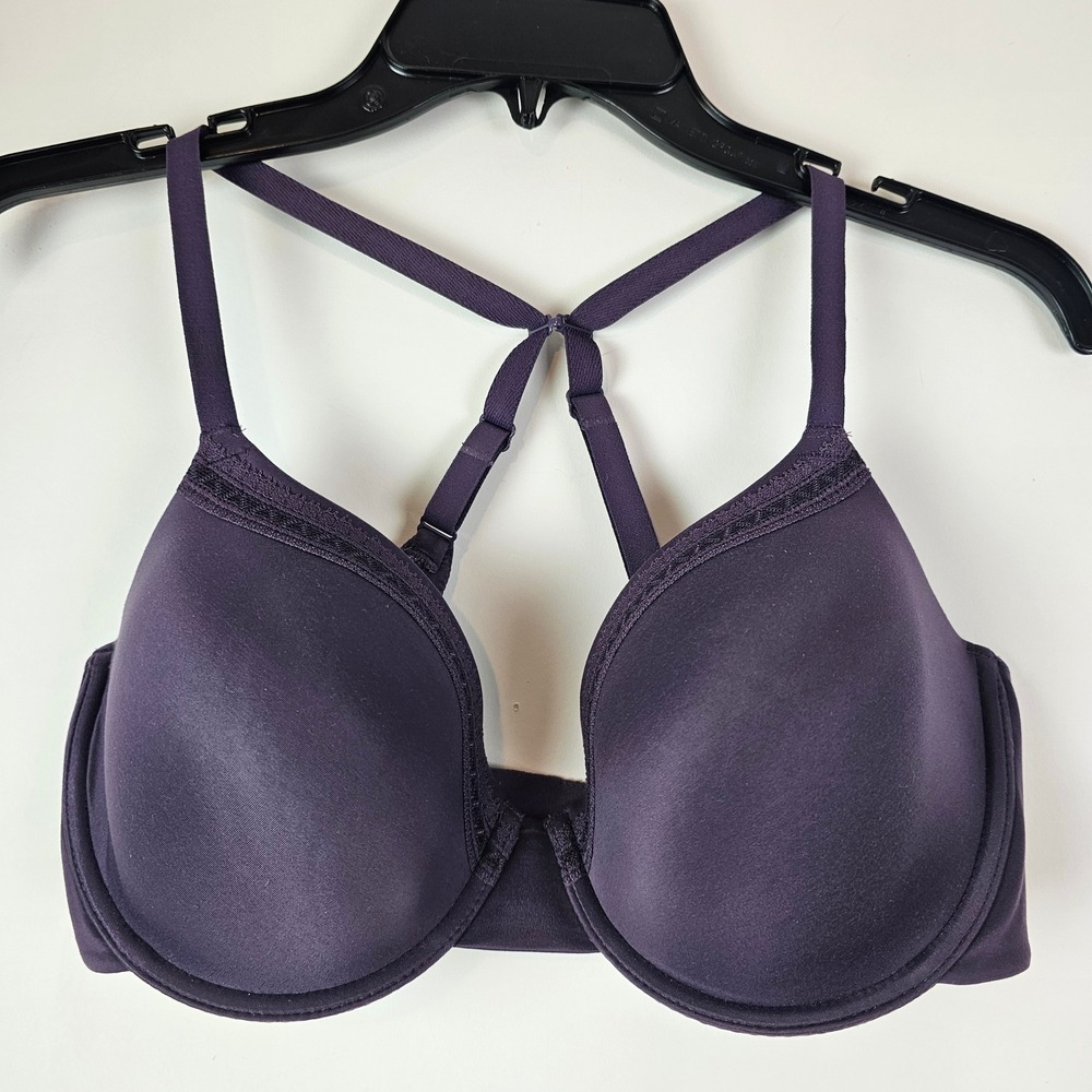 Wacoal Perfect Primer Bra 853213 Purple Lined Contour T-Shirt 36DD